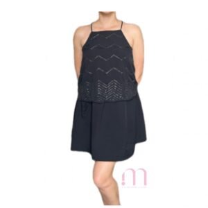 Robe Noire à détail Perlée - Taille 36/38 - S/M