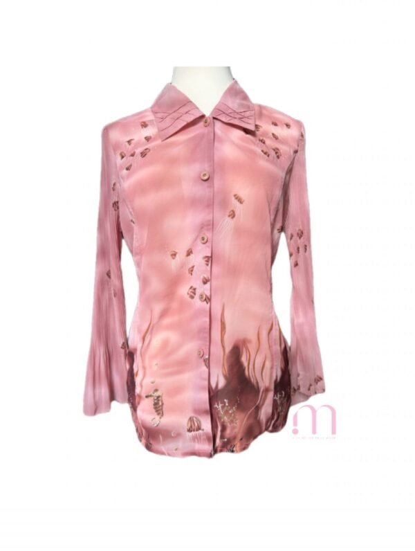 Chemise poésie Aquatique rosée- Taille S