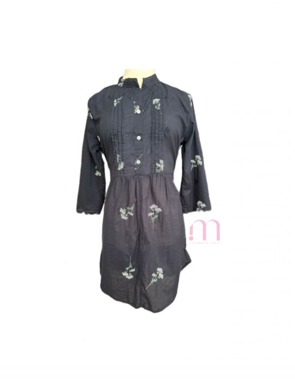 Robe-chemisier avec broderie - Taille S