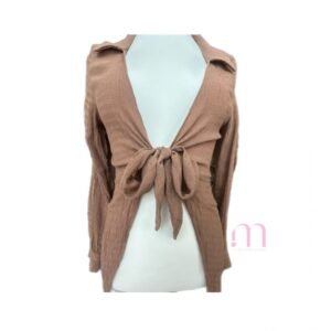 Gilet Noué Camel -  Taille XS