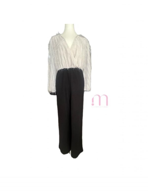 Combinaison Pantalon Noir et Blanc - Chic - Taille M/38