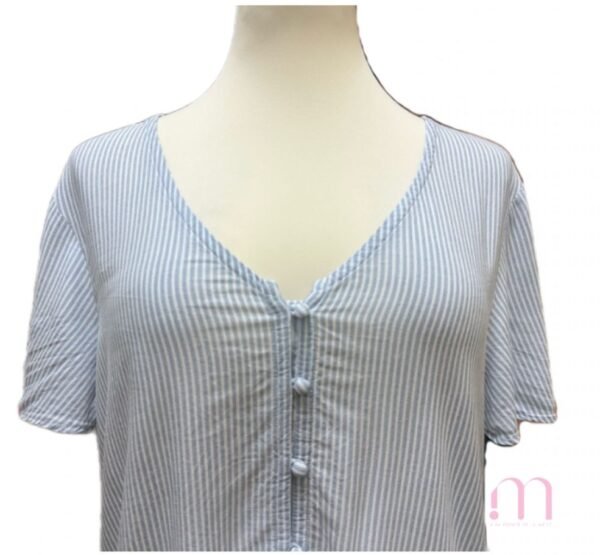 Chemisier léger rayé - Taille EUR 36/S - Image 3