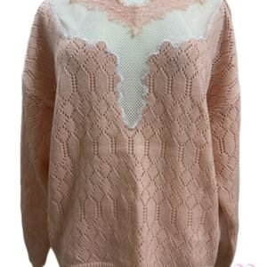Alternative view of PULL Rose Saumon - Taille S/M