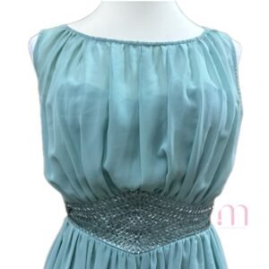 Alternative view of Robe turquoise clair sans manches – Taille 38/M