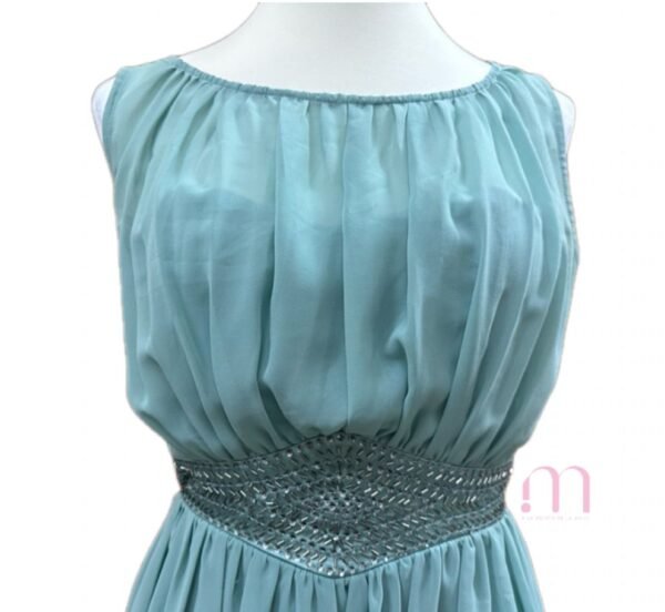 Robe turquoise clair sans manches – Taille 38/M - Image 2