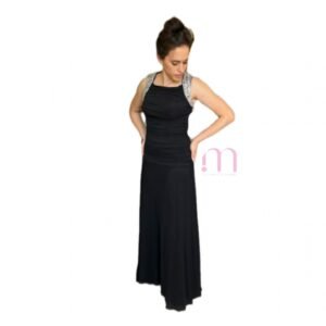 Robe longue noire voilage – Taille XS