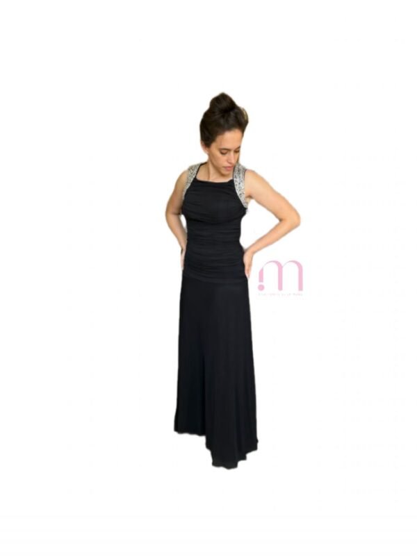 Robe longue noire voilage – Taille XS