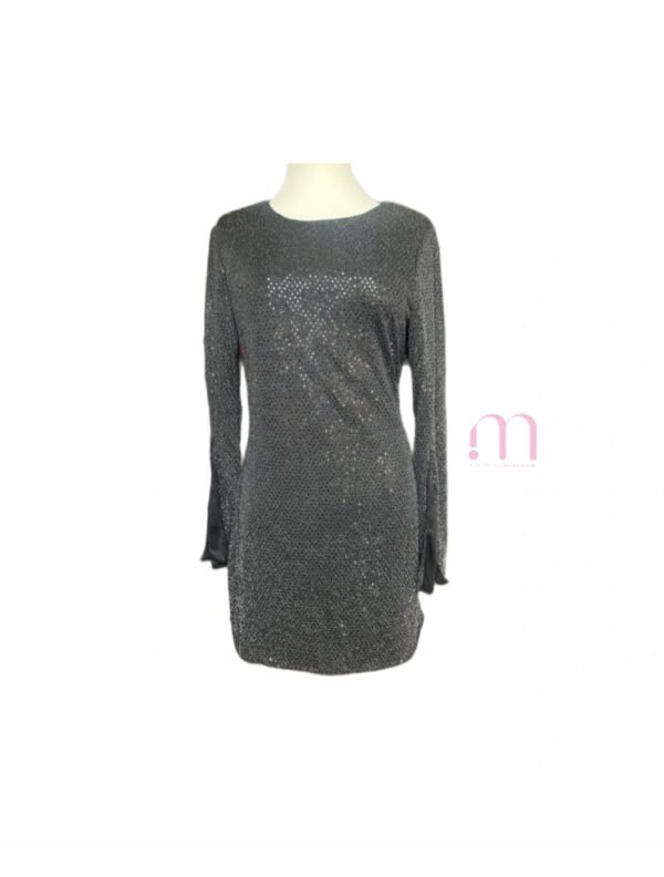 Robe de soirée noire à paillettes – Taille 40/42 – Neuve avec étiquette