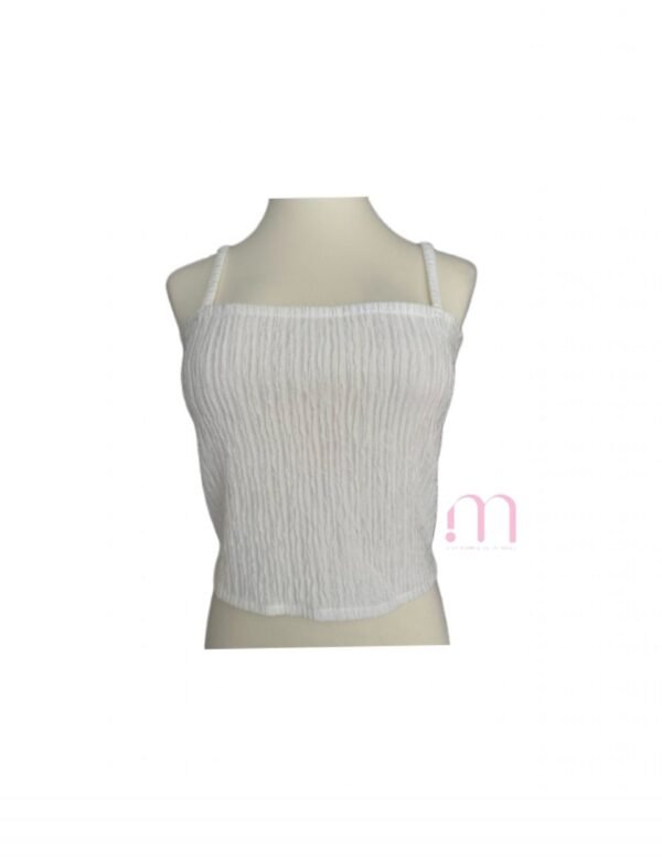 Top blanc à fines bretelles – Taille M