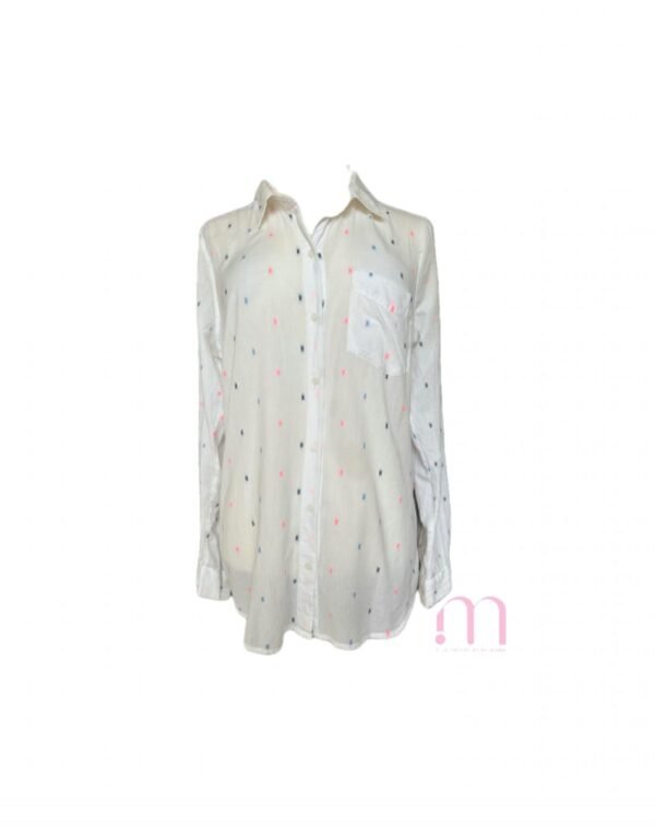 Chemisier Brodé Blanc - Taille M