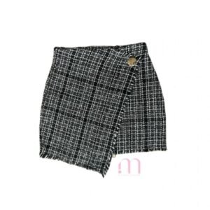 Mini Jupe croisée Noir & Blanc - Taille XS/S
