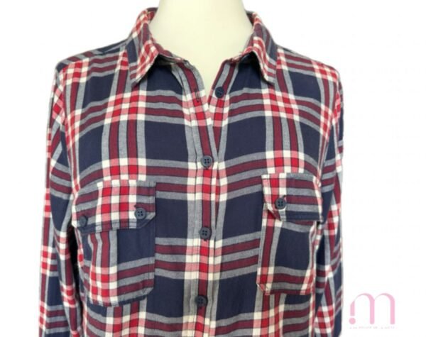 Chemise à carreaux 100% coton – Taille S - Image 2