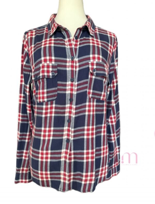 Chemise à carreaux 100% coton – Taille S - Image 3