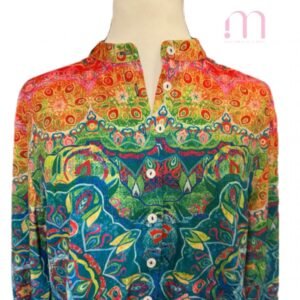Alternative view of Chemisier coloré - Taille S/M
