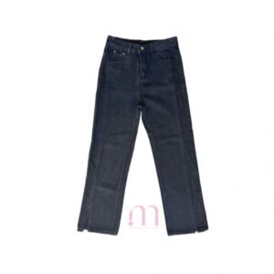 Jeans Noir avec Fente - Taille S
