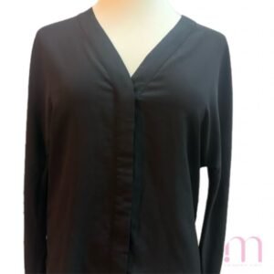 Alternative view of Blouse Noire Fluide - MANGO - Taille XS