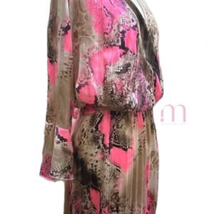 Alternative view of Robe Fluide à motifs - Elégante -Taille M
