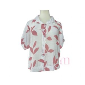 Chemise légère à imprimé feuillage – Taille L/XL