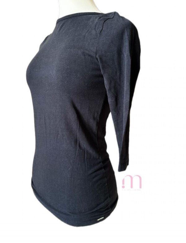 Tee-shirt manche 3/4 Noir - Taille S - Image 2