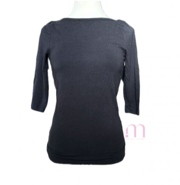 Tee-shirt manche 3/4 Noir - Taille S