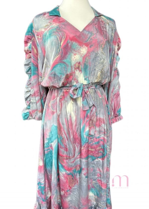 Robe fluide imprimé pinceau - Taille XL - Image 3