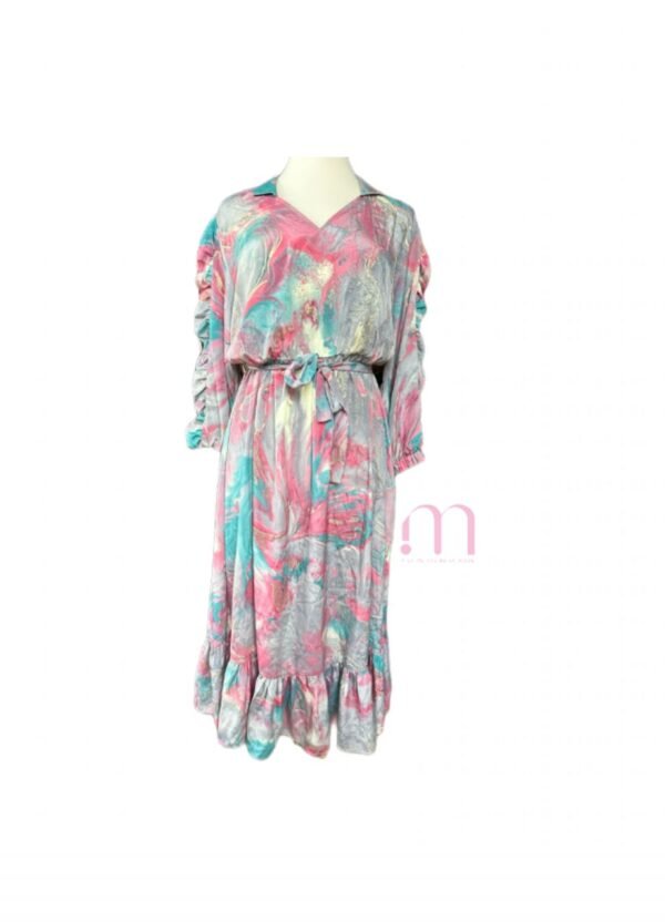 Robe fluide imprimé pinceau - Taille XL