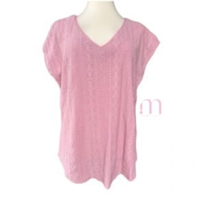 Blouse Rose à Broderie - Taille M/L