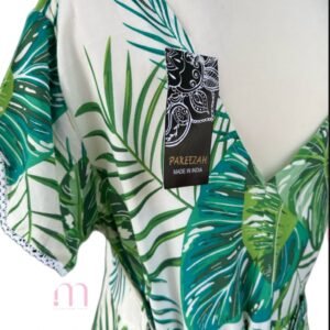 Alternative view of Robe Longue à Feuillages - Taille XL