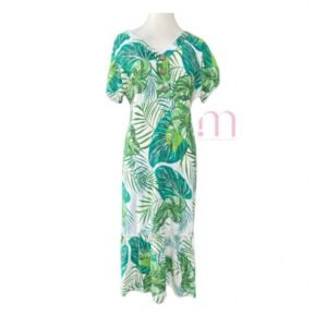 Robe Longue à Feuillages - Taille XL