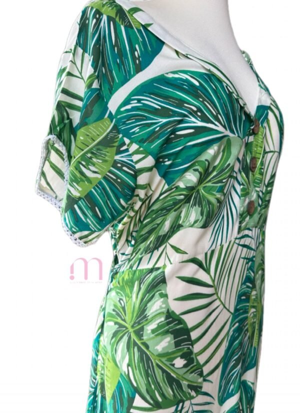 Robe Longue à Feuillages - Taille XL - Image 6