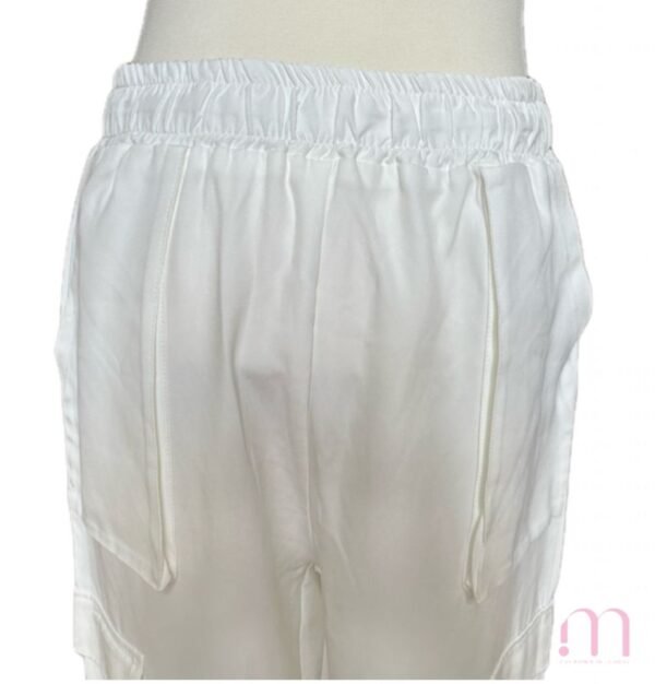 Pantalon Blanc taille élastique – Taille 40 / M - Image 3