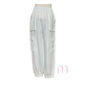 Pantalon Blanc taille élastique – Taille 40 / M