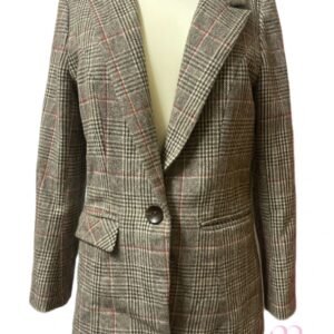 Alternative view of Blazer à Carreaux – Manches Longues – Taille S (36-38)
