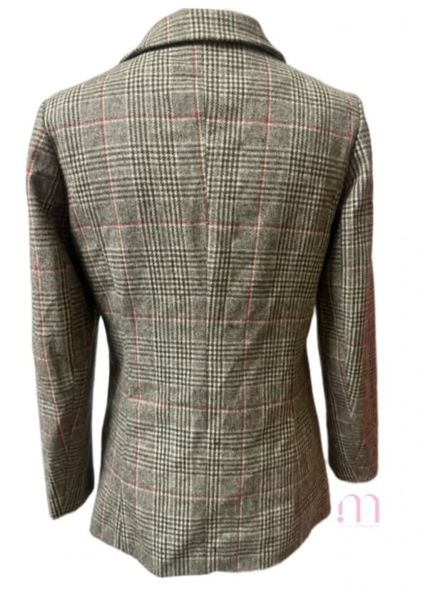 Blazer à Carreaux – Manches Longues – Taille S (36-38) - Image 6