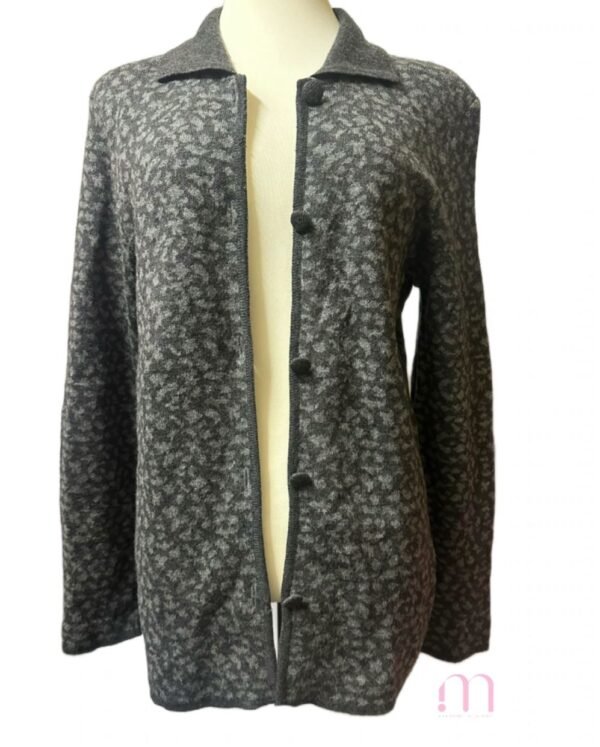 Gilet Gris Foncé à Col Chemise – Taille S/M - Image 6