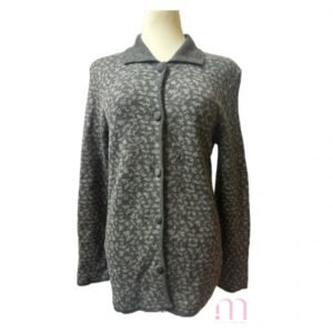 Gilet Gris Foncé à Col Chemise – Taille S/M