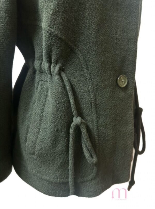Manteau Kaki Foncé – Coupe Ajustable et Élégante - Taille S - Image 4