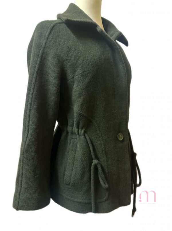 Manteau Kaki Foncé – Coupe Ajustable et Élégante - Taille S - Image 5