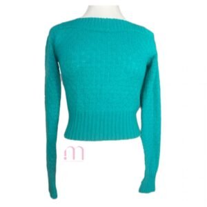 Pull en Laine Turquoise - Taille S