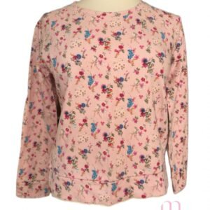 Alternative view of Pull rose à fleurs – taille S