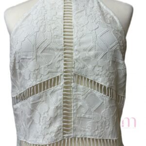 Robe Blanche à Dentelle - NEUVE – Taille L