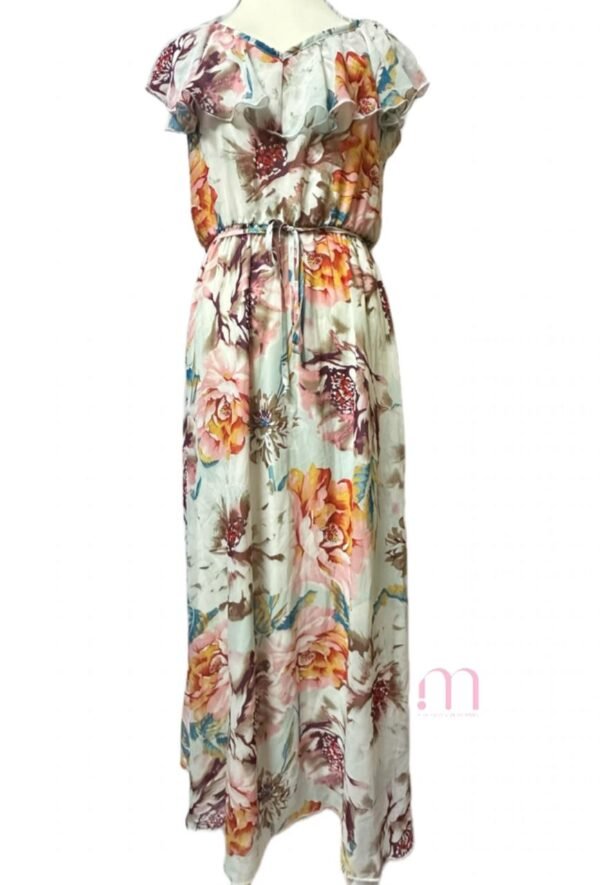 Robe Longue à Fleurs - Taille S - Image 3