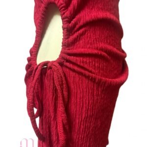 Alternative view of Robe rouge foncé sans manches – Taille L
