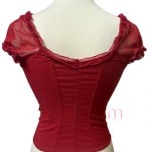 Alternative view of Corset Rouge Foncé Sexy - Taille XS