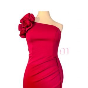 Alternative view of Robe Soirée Fuchsia - Taille XS