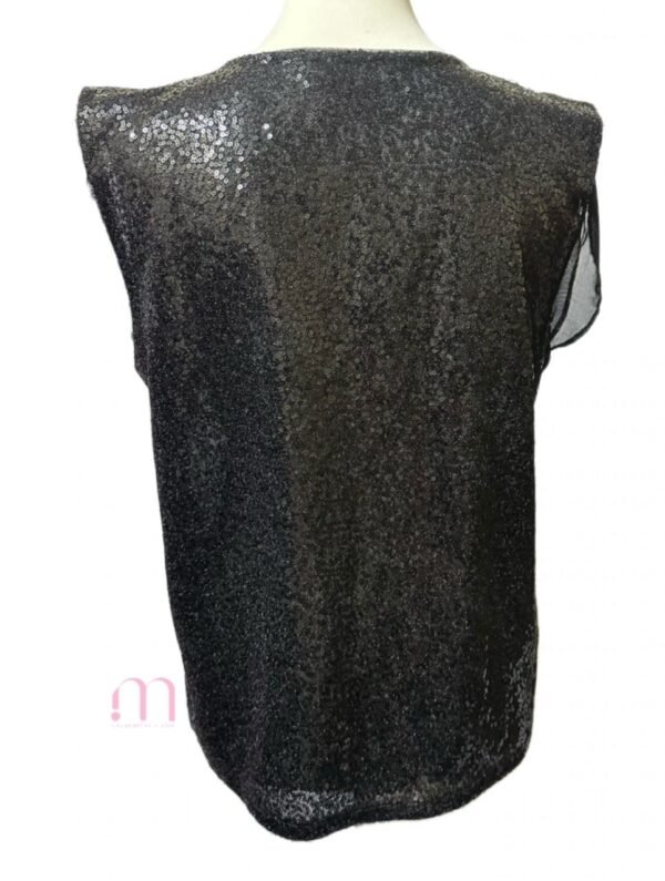 Blouse Chic Mango Noire - Taille EUR S - Image 4