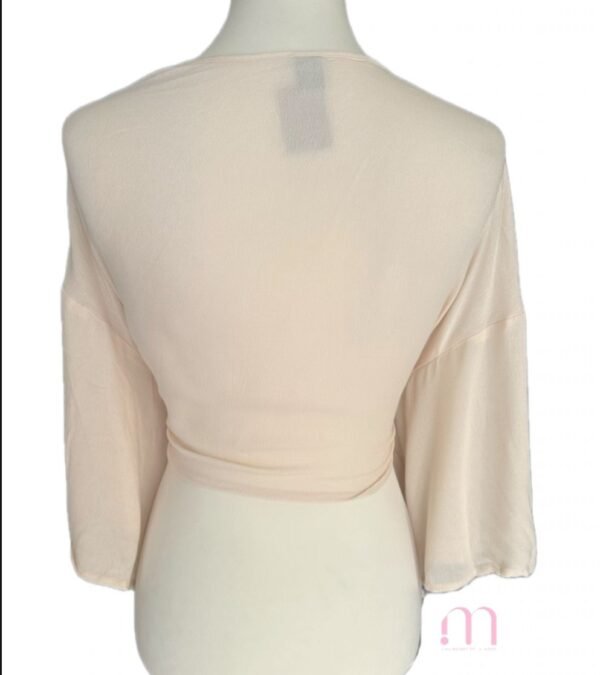 Cache-cœur beige fluide – Taille L - Image 4