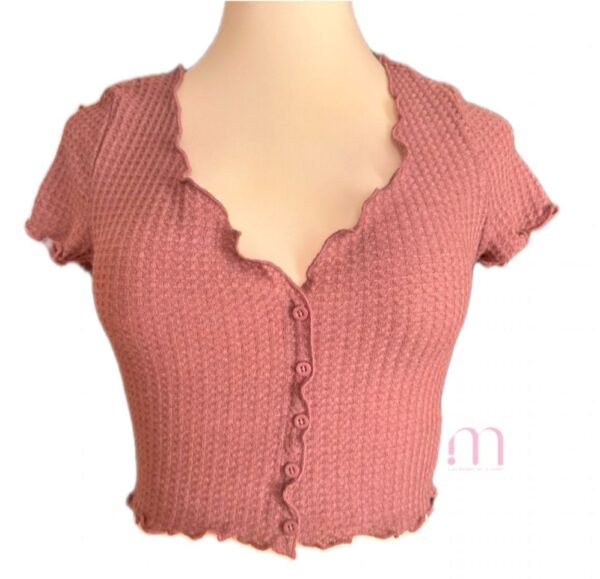 Haut court mauve nude – Taille XS / S - Image 4