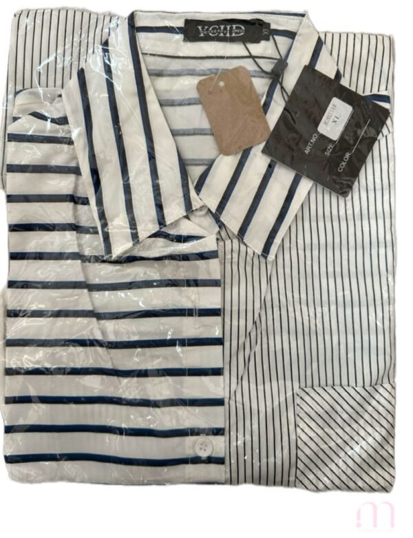 Chemise oversize à rayures mixées - NEUVE - Taille XL - Image 4