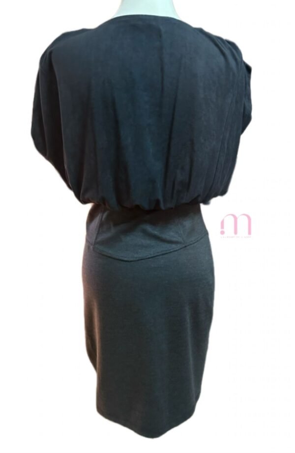 Robe Grise Drapée Chic - Taille 38 / M - Image 5